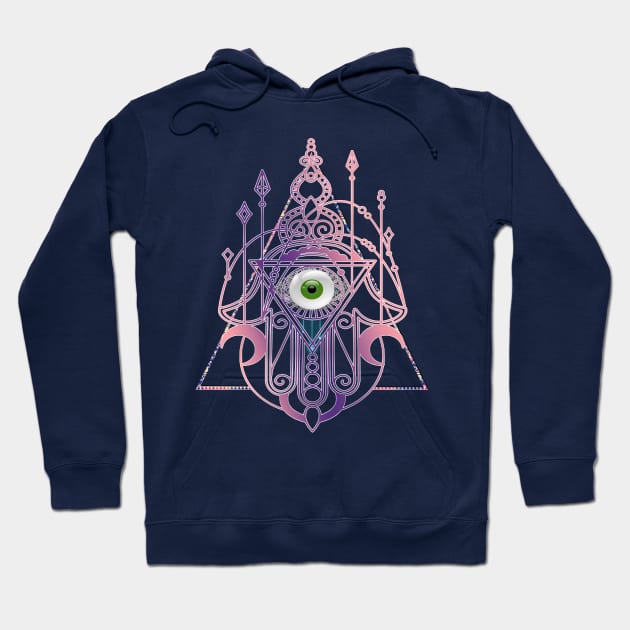 Khamsa/ Hamsa Hoodie by LanaBanana